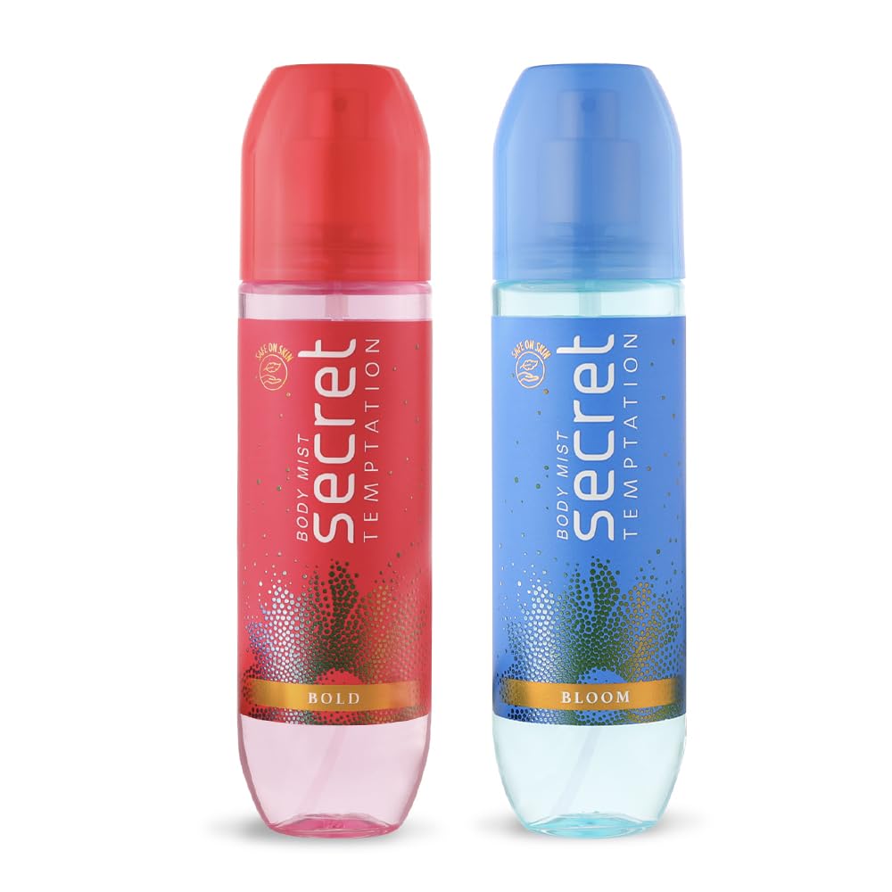 Secret Temptation Body Mist Combo for Women, Pack of 2 (135ml Each) l Bold & Bloom Body Mist l Long-Lasting Fragrance l Dermatologically Tested & Safe on Skin l-image-41