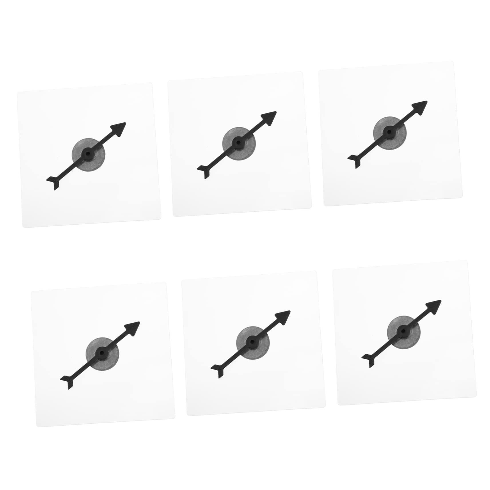 Toyvian 6pcs Transparent Game Turntable Desktop Arrow Toy Turntable Accessories Party Game Props Rotating Arrow Toys DIY Board Games Children Game Arrows Game Spinners for School