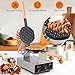 GarveeHome 1400W Commercial Bubble Waffle Maker Machine, Non-Stick Egg Waffle Maker, Electric Bubble Waffle Baker, Black, Modern Style, Stainless Steel