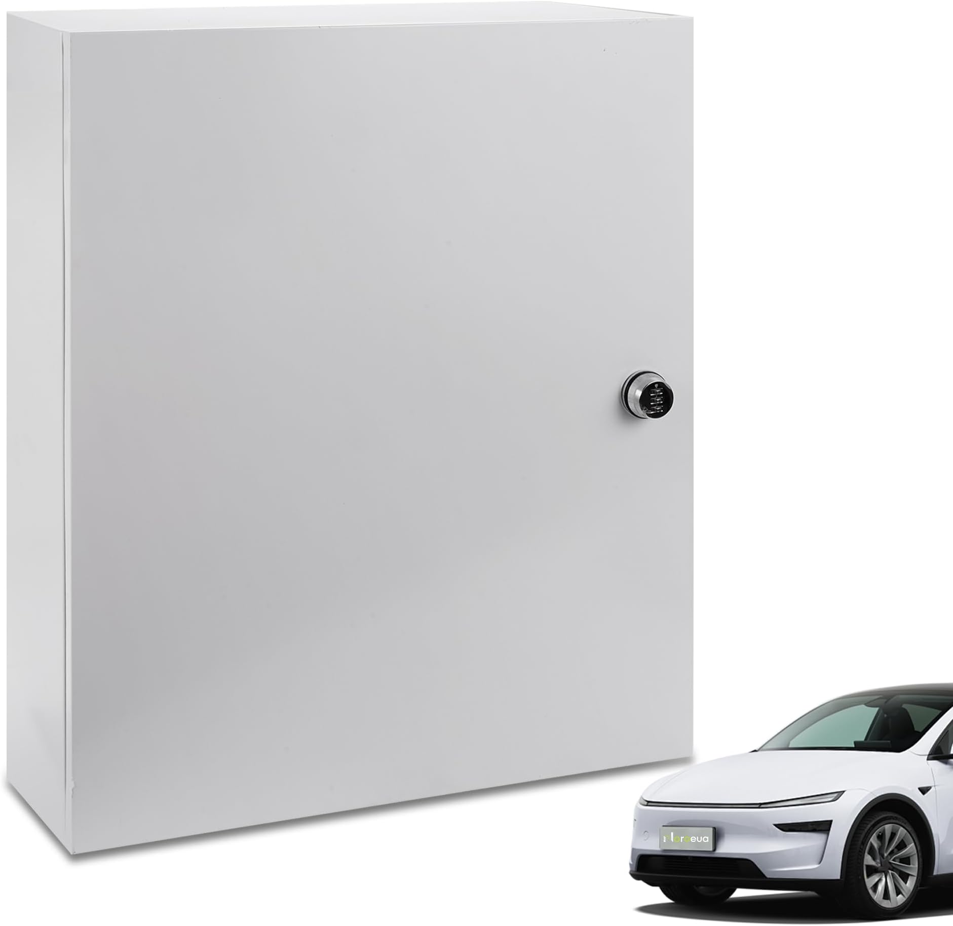 Wall Charger Station Box for Tesla Wall Charger, Outdoor EV Charger Enclosure Password Unlock