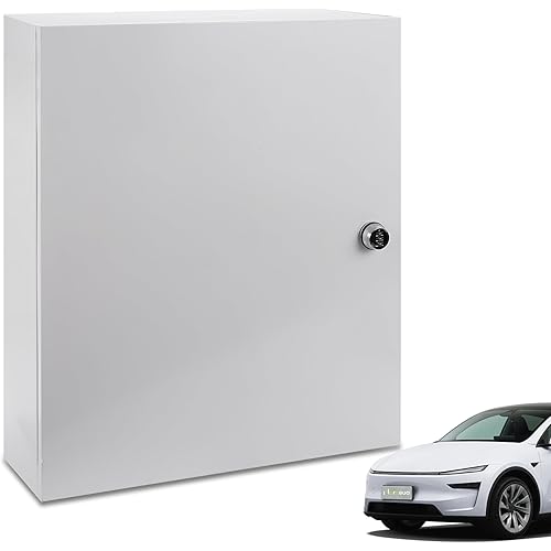 Wall Charger Station Box for Tesla Wall Charger, Outdoor EV Charger Enclosure Password Unlock