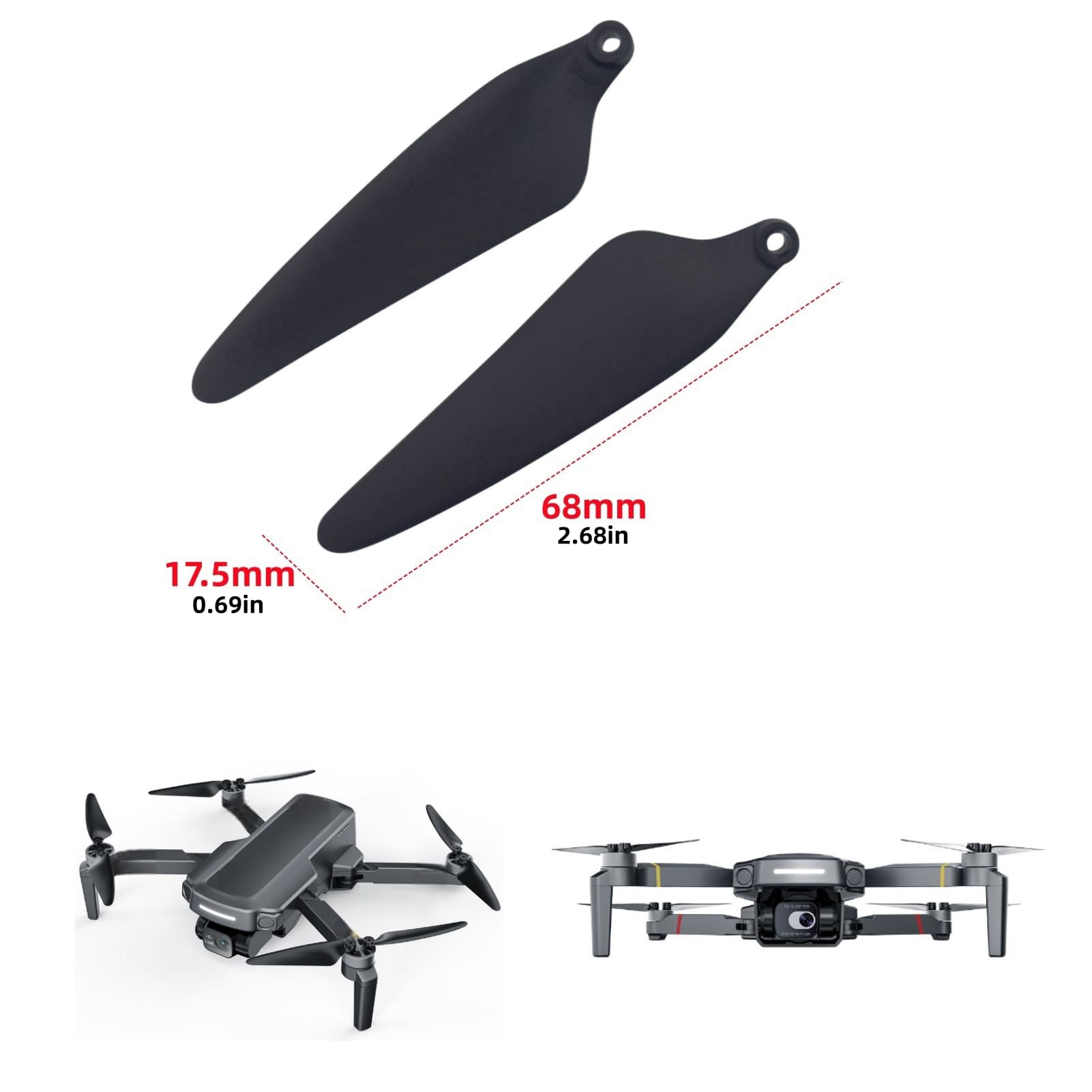 16 sztuk śmigło do HS360S Aerial Quadcopter RC Drone Blade Parts