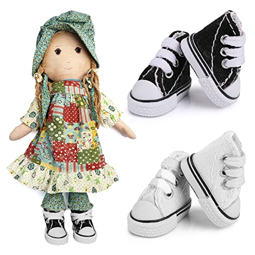 Foto von ASTER 2 Paar Mini Finger Schuhe, Finger Skateboard Canvas Schuhe, Finger Spielzeug Board Schuhe für Kinder, kleine Finger Dance Schuhe für Finger Breakdance