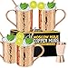Moscow Mule Copper Mugs - Set of 4-100% Handcrafted - Food Safe Pure Solid Copper Mugs - 16 oz Gift Set with Bonus: Highest Quality Cocktail Copper Straws and Jigger (Copper)