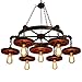 Surpars House 7-Heads Rustic Chandelier Industrial Pendant Light for Restaurant,Bar,Coffee Room