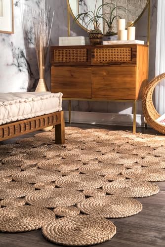 nuLOOM Hand Woven Drusilla Area Rug, 3x5, Natural