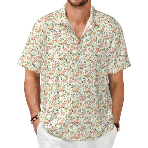 Chemise imprimé fleurs et oiseaux homme : dites adieu à la chaleur