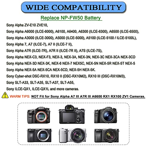 Ac-Pw20 Adapter Pw20 Dc Coupler Gonine (Np-Fw50 Battery Replacement) For Sony Alpha Nex-5 Nex-5A Nex-5C Nex-5Ca Nex-5Cd Nex-5H Nex-5K Nex-3 Nex-3A Nex-3C Nex-3Ca Nex-3Cd Nex-3D Nex-3K #TOP1