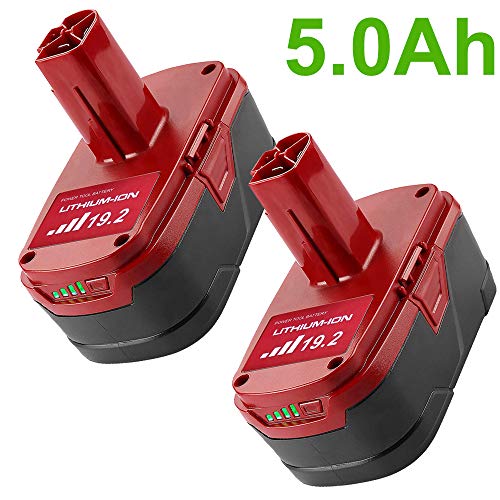 5.0Ah 19.2 Volt Replacement Lithium Ion Battery for Craftsman C3 XCP 130279005 1323903