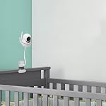 Flexible Baby Monitor Mount Compatible with HelloBaby HB65/HB6550/HB6558/HB66/HB248,ANMEATE SM935E/SM650 Monitor,Baby Camera Mount,Baby Clip Mount Without Tools or Wall Damage