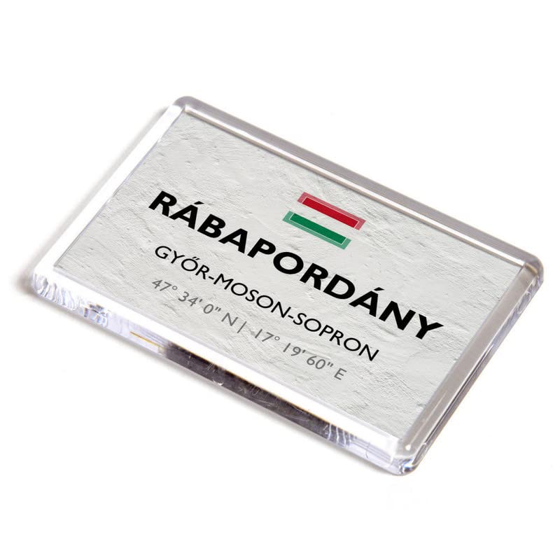 FRIDGE MAGNET - Rabapordany - Gyor-Moson-Sopron - Hungary - Lat/Long