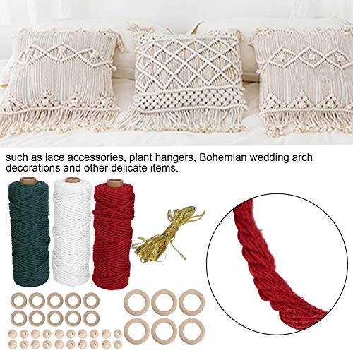 Cuerda de Algodón Trenzada Suave Premium para Decoraciones Navideñas Exclusivas 4