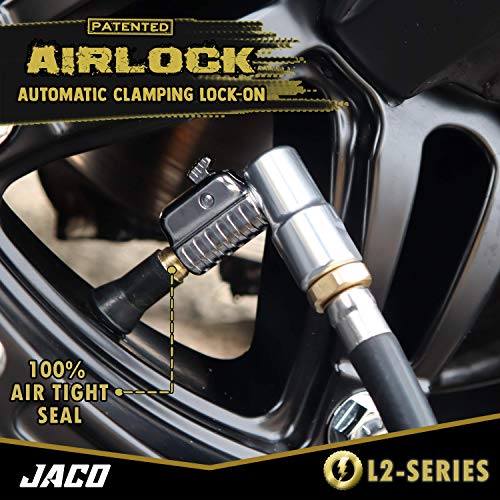 JACO Lightning L2-Series Tire Air Chuck - 1/4" F-NPT (Open Flow) (2-Pack) - Thumbnail 4