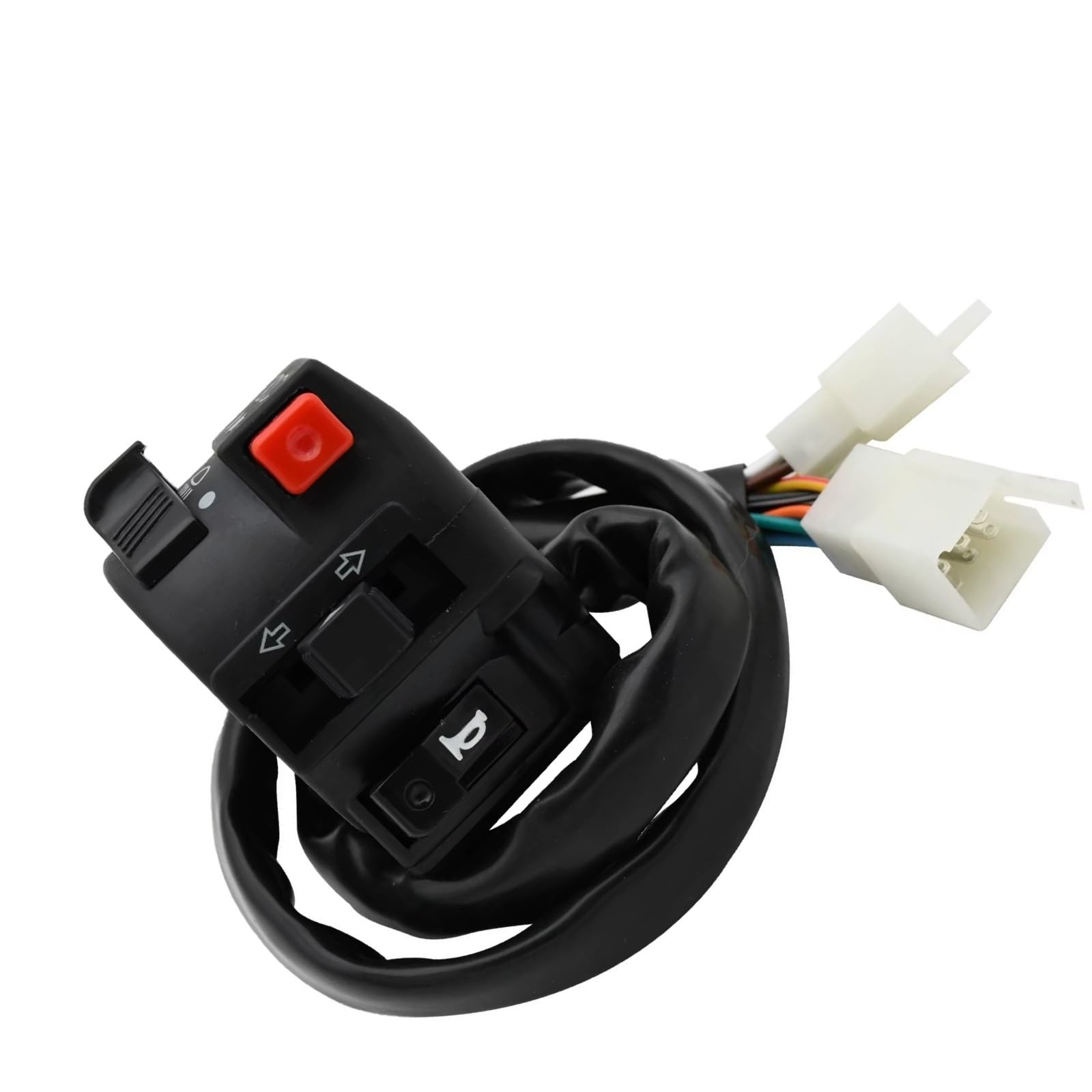 Interruttore Moto Controllo Manubrio Per Avviamento Elettrico Universale Indicatore Di Direzione Del Clacson Indicatore Pulsante Luce Lontano Vicino Comando Manubrio(Switch)