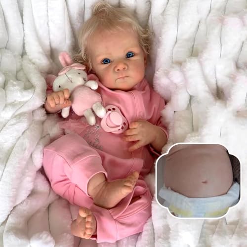 Muñeca Reborn bebé realista de 18 pulgadas miniatura 1