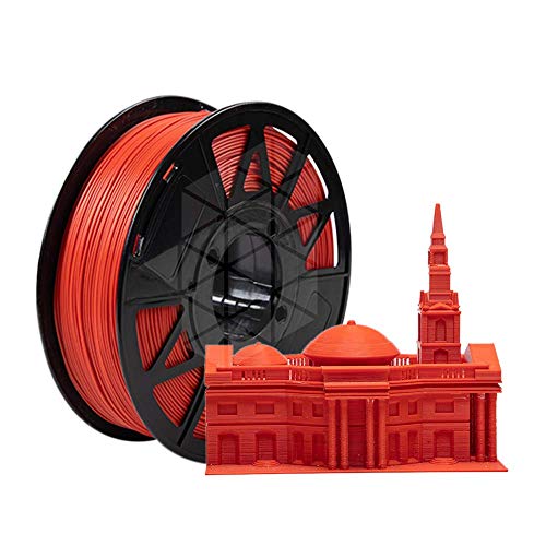 Image of Tesseract Premium PLA + 1.75mm 3D Printing Filament | Dimensional Accuracy + /- 0.03mm | Compatible with Most FDM Printers | 1 KG 3D Printer Filament - PLA Red (Quantity 10)