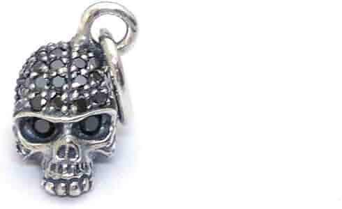 Amazon | Silver925 Tiny Skull Pendant Top／タイニー スカル