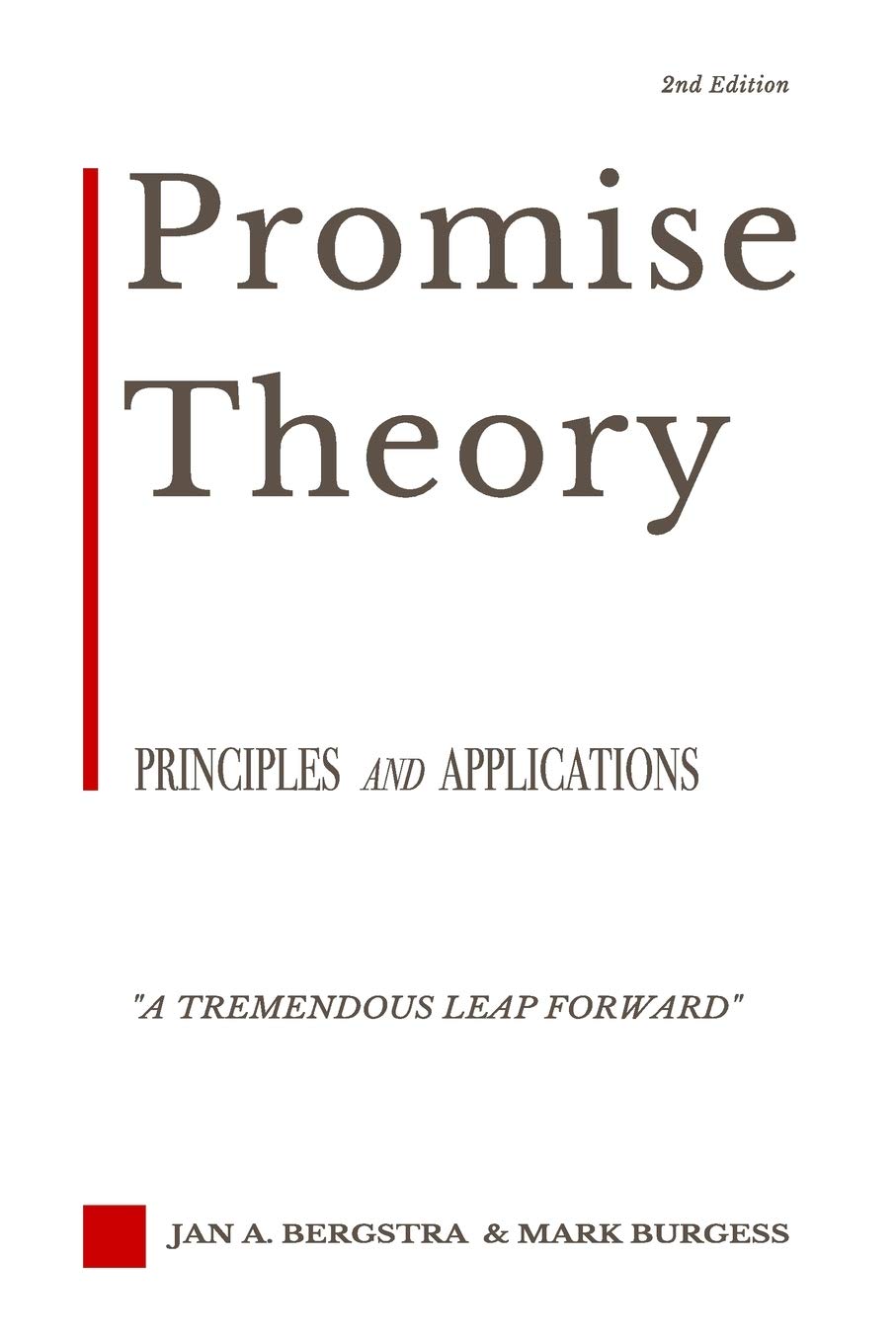 Promise Theory: Principles and Applications (Second edition): 1