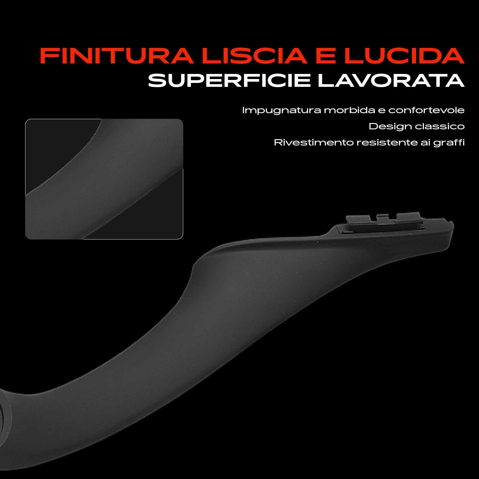 Frankberg 7x Maniglia interna Pannello di Interruttore finestra auto Interno nero Compatibile con Serie 5 F10 Serie 5 F10 F18 Serie 5 Touring F11 Replace# 51417225873