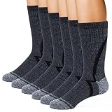 Buttons & Pleats Mens Merino Wool Socks Thermal Cozy Thick Winter Socks SM