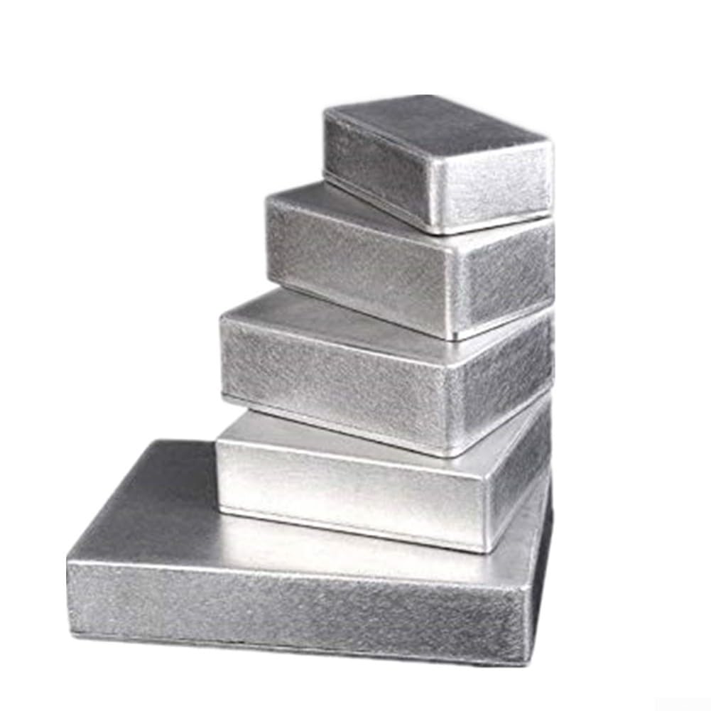 Die Cast Aluminum Box,Diecast Aluminium Enclosure Box Silver Enclosure Project Box For External Power Instruments Components Protects(1590G（100x50x26mm）)
