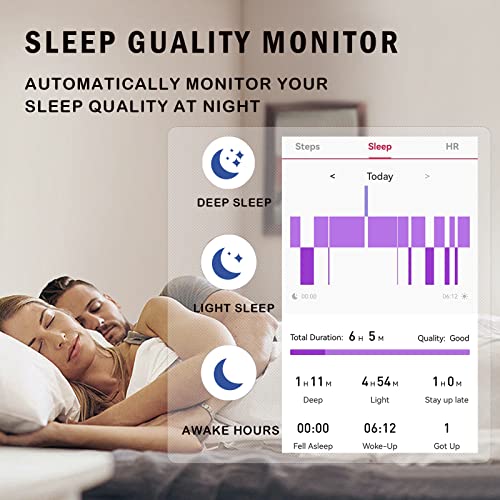 Morejoy Smart Watch With Blood Pressure & Heart Rate Monitor, Sleep Monitor, 1.69" Touch Screen, Ip68 Waterproof Fitness Tracker For Women Men - Compatible With Iphone & Android #TOP3