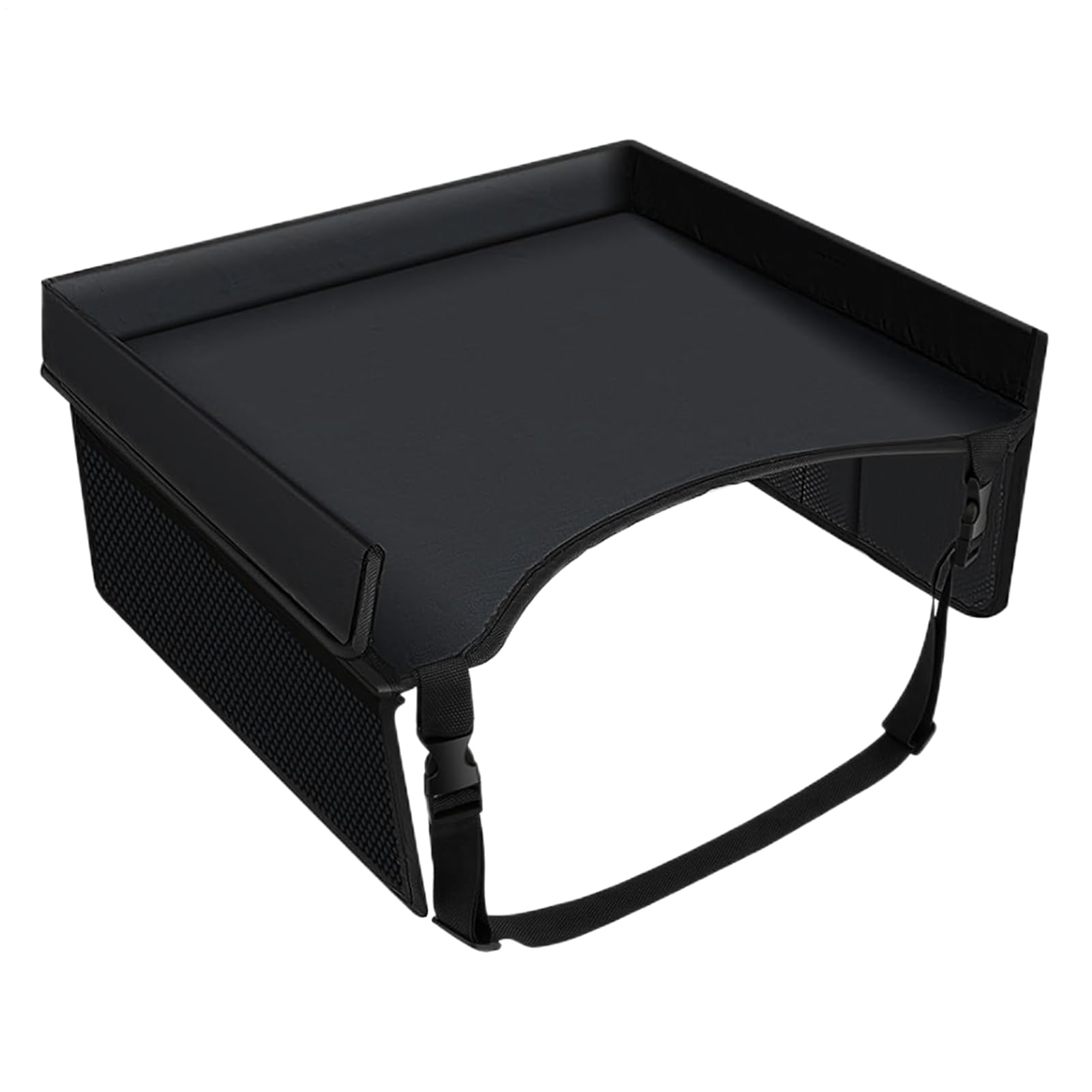 Plateau de voiture pour enfants – Plateau de table pour activités de voyage pour enfants, organiseur de bureau pliable avec sangles réglables, table de siège de voiture pour dessin, activités de