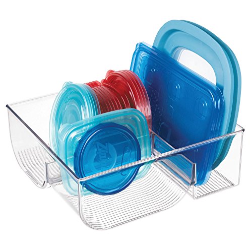 iDesign Binz Box voor deksel, organizer voor dekselopslag, transparant, plastic, 29,18 x 27,74 x 10,46, 1 stuks - Image 5
