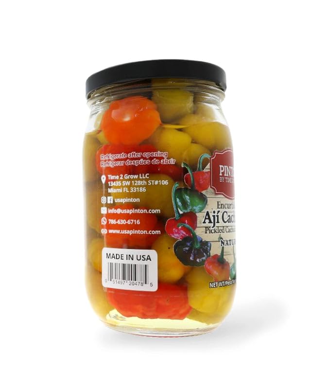 Miniatura 2 de PINTON - Sweet Aji de 12 onzas, auténticos pimientos dulces cubanos para cocina latina, potenciador de sabor tradicional (1)