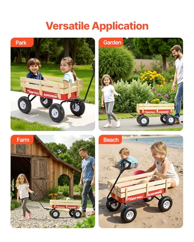 VEVOR 39 inch Pull Along Wagon