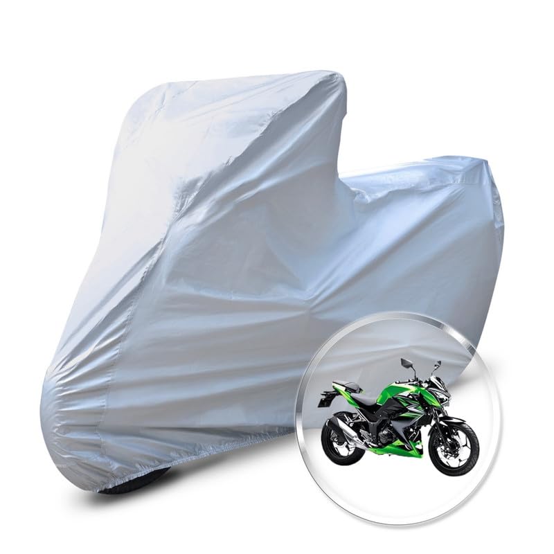Image of Neodrift 'CrystalMax' Bike Cover for Kawasaki Z250 (All-Weather Motorcycle Protection, Water & UV Resistant, Dustproof, Windproof).