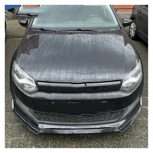 Lame de Pare-Choc Avant VW Polo MK5 Protection et Style Brillant 3 Pcs