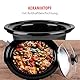 alpina Slow Cooker 3,5L - Multikocher mit Warmhaltefunktion - Crockpot mit Keramik-Innenpfanne und Glasdeckel - Multicooker 240W - Crock Pot Edelstahl, Silber