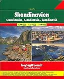 norwegen karte städte  Skandinavien Superatlas, Autoatlas 1:250.000 - 1:400.000: Norwegen, Schweden, Dänemark, Finnland (freytag & berndt Autoatlanten)