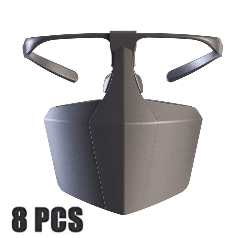 Safety Face Shield Protect Face Visor Protection from Splash 8Set (Black)