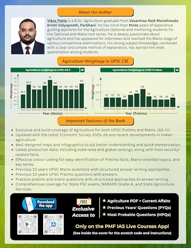 Image of PMF IAS Indian Agriculture for UPSC and State Civil Services Exams 2026-27