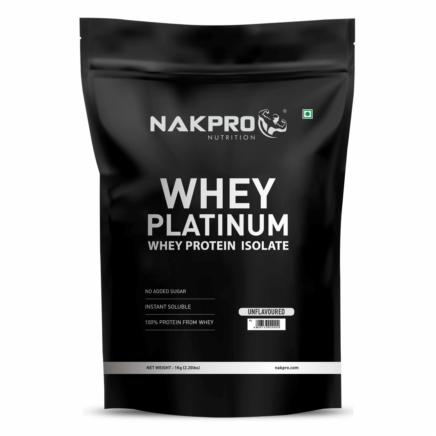 Buy NAKPRO PLATINUM 100 Whey Protein Isolate 29.70g Protein, 6.80g
