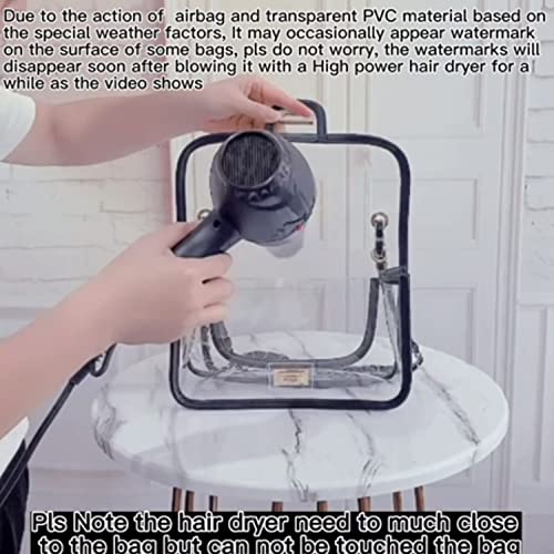 Kkxiu Elegant Clear Crossbody Satchel Purse And Handbag Stadium Approved Vegan Leather Concert Bag For Women And Teen Girls (White) #TOP1