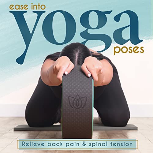 Florensi Yoga Wheel Set - Yoga Rückenrollen - Gepolstertes Yoga Rad Rückenschmerzlinderung Muskeltherapie Tiefengewebsmassage Myofasziale Entspannung - Für Flexibilität & Mobilität, Rücken Knacken