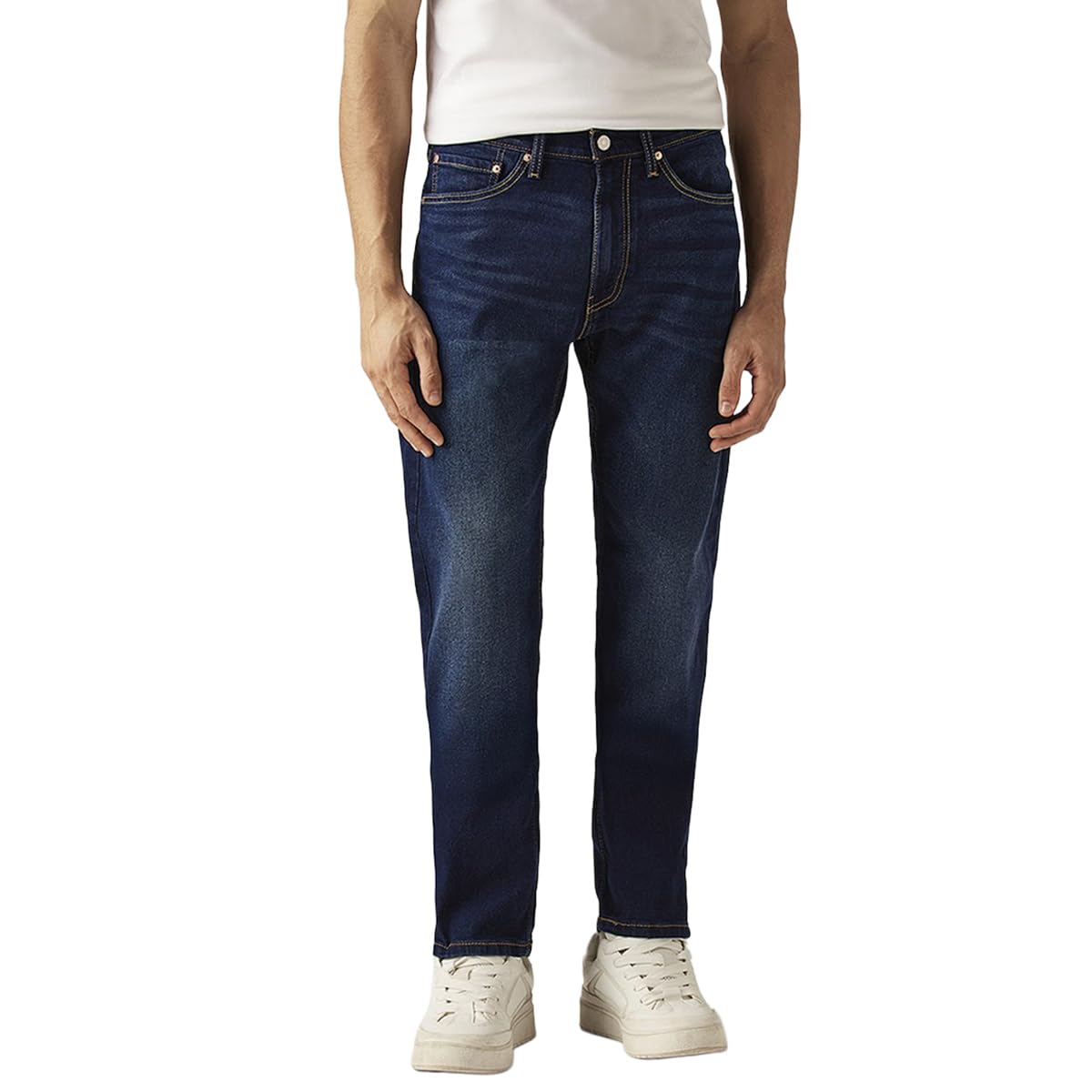 Levi's Men's 505 Straight Fit Mid Rise Jeans in neutral