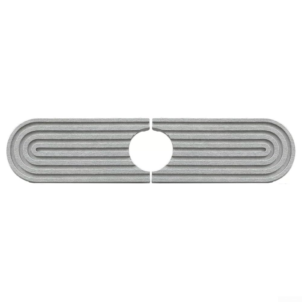 Tappetino Drenante Per Lavello In Silicone - 45x10 Cm, Antiscivolo, Per Spugne E Spazzolini, Grigio Scuro