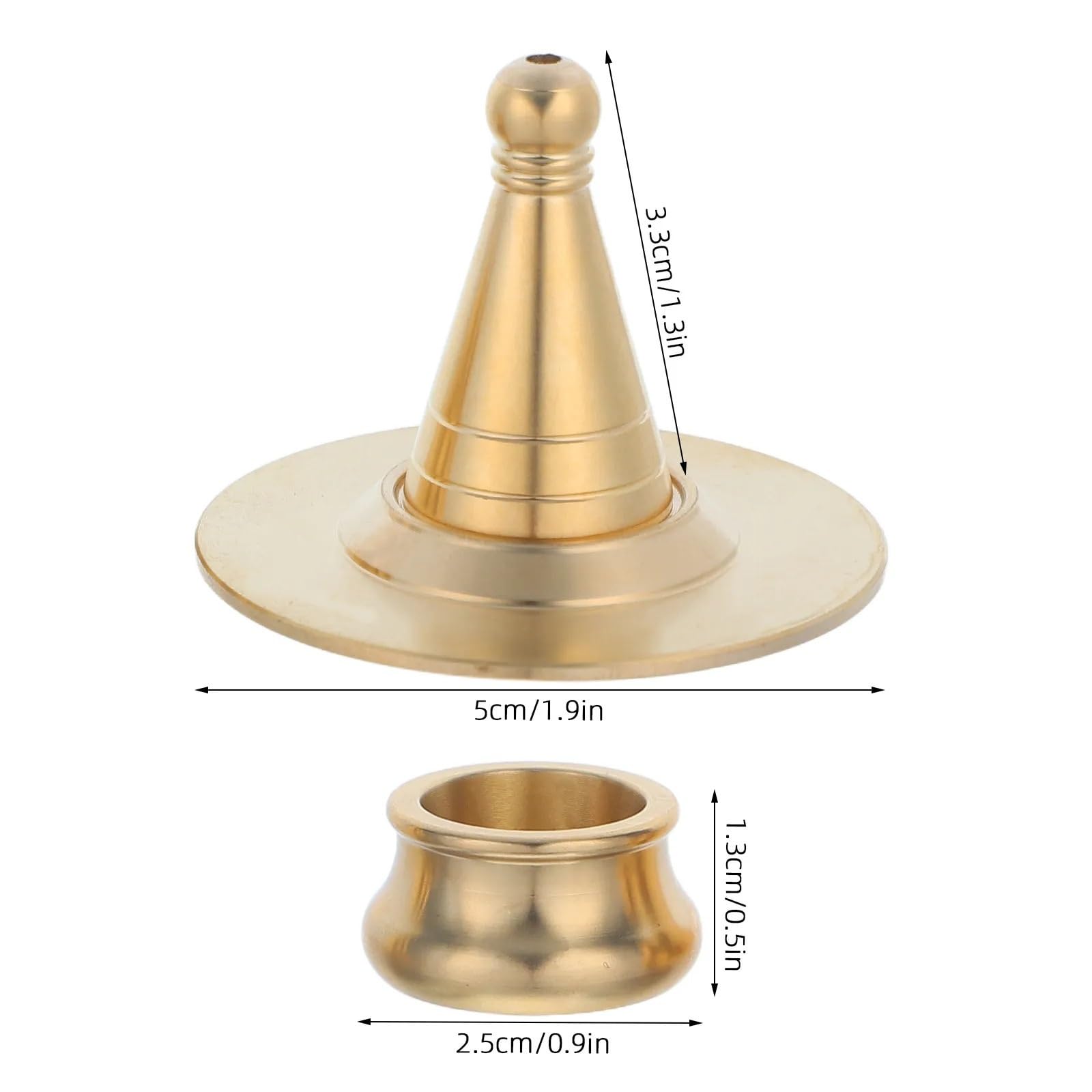 Stampo per Coni Incenso in Rame Set di stampi for coni incenso | Silicone flessibile con bordo metallico rigido for la creazione fai-da-te di aromaterapia dalla forma coerente