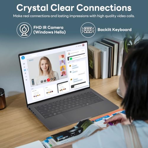 Image of ASUS Zenbook A14 14 inch FHD+ OLED Laptop, Snapdragon X X1-26-100, Adreno Graphics, 32GB RAM, 2TB Storage (1TB SSD+1TB Docking Station Set), Backlit Keyboard, Copilot+ PC, Wi-Fi 6E, Win 11, Iceland Gray