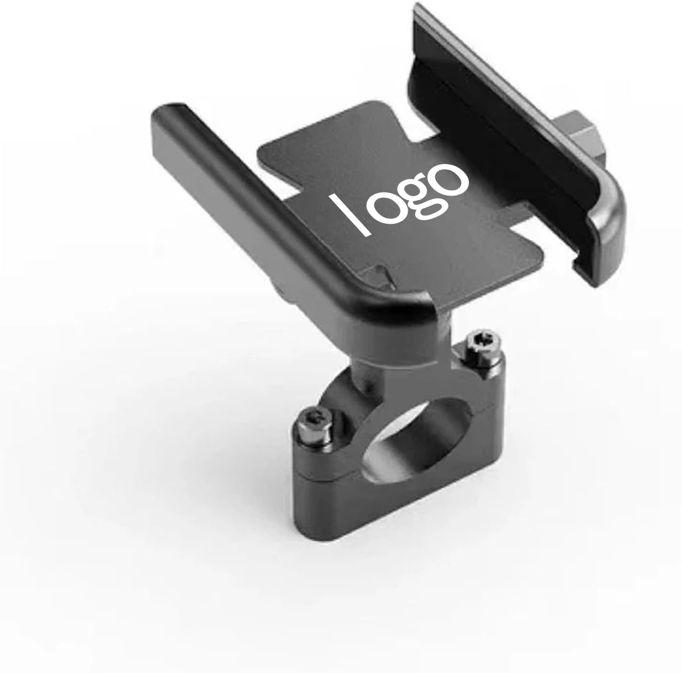 BAIENSHIRUI Motorbike Phone Holder for Yamaha SZ RR 2017 2018 2019 2020, Motorbike Mirror Mount With 360° Rotation Super Stable Bike Anti,Black-Handlebar version