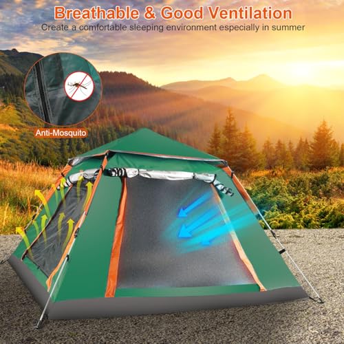 Carpa pop-up para camping, 4-6 personas, portátil e impermeable miniatura 4