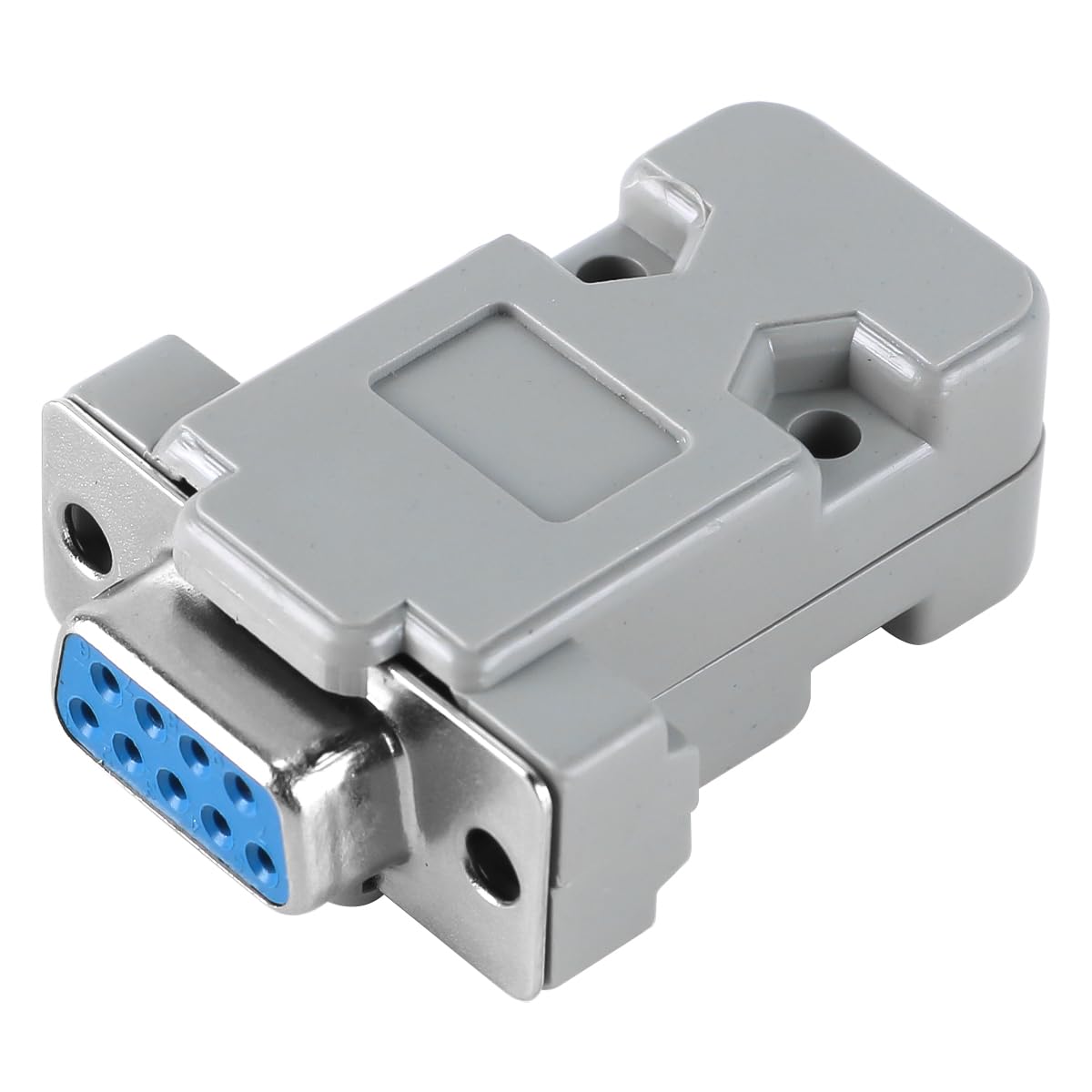 10 Pares de Conectores de Soldadura DB9, Adaptador D-Sub de 9 Pines para Puerto Serie DB9 Paralelo RS232 con Cubierta de plástico (10 machos, 10 Hembras y 20 Conectores).