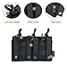 EXCELLENT ELITE SPANKER Open-Top Single/Double/Triple Molle Mag Pouch for M4 M14 M16 AK AR Elastic Rifle Magazines for Pistol Mag Pouch(Black)
