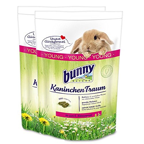 2 x 4 kg = 8 kg Bunny Kaninchen Traum Young für Zwergkaninchen bis 6 Monate