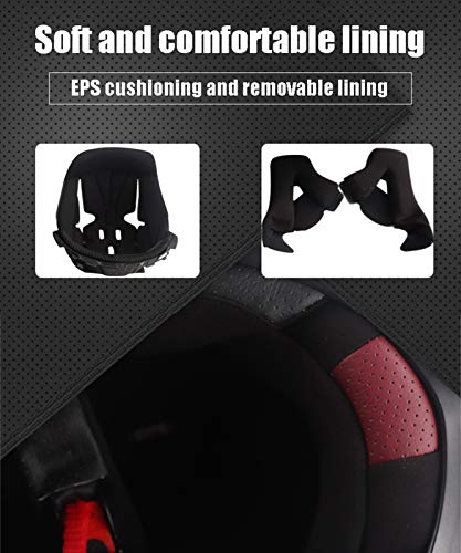 Casque moto Bluetooth taille 59-60cm avec système audio Mp3 - 8