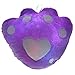 nalmatoionme Creative oso Palma con luz LED que emite hasta 7 cambia de color cojín suave almohada de apoyo para espalda (morado)